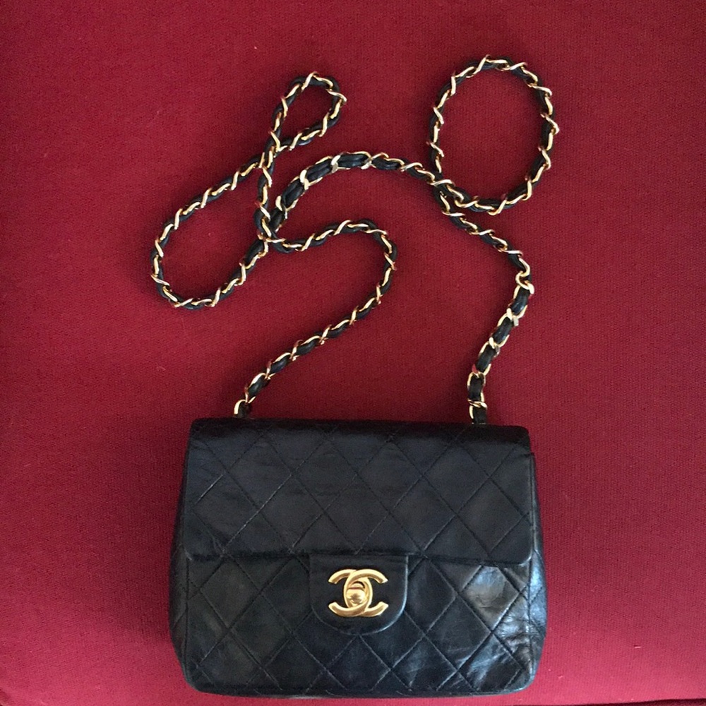 Vintage Chanel Single Flap Square Quilted Bag